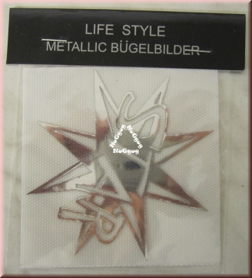 Metallic Bügelbild "Star", von Life Style