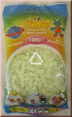 Bügelperlen, Glow in the Dark, Leuchtperlen, 1000 Stück, von Hama