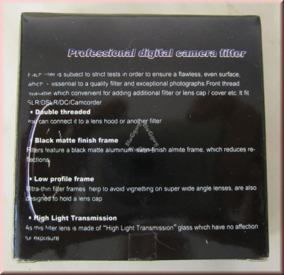 BPS Professional Digital Camera Filter UV, 52 mm