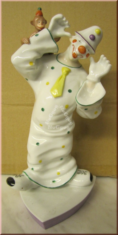 Aelteste Volkstedter Porzellanmanufaktur, Figur "Clown mit Affe"