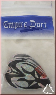 Empire Dart, Fly-Set "Retro Metallic 2D", silber/schwarz