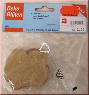 Deko-Blüten aus Holz zum Basteln und Dekorieren