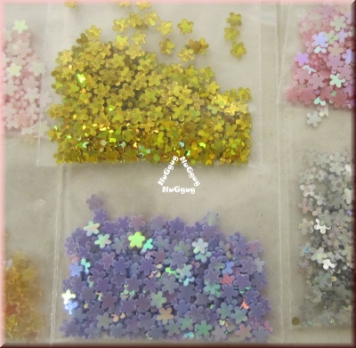 Steuelemente "Blüten", Deko-Streu, 16 Tüten, verschiedene Farben
