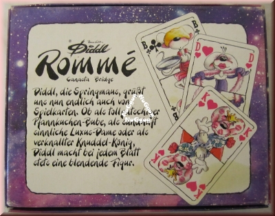 Diddl Rommé, Canasta, Bridge, mit Diddl-Motiv, 2 x 55 Karten