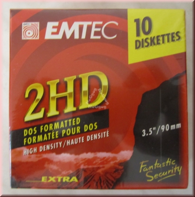 Disketten 3,5 Zoll, EMTEC, 10 Stück