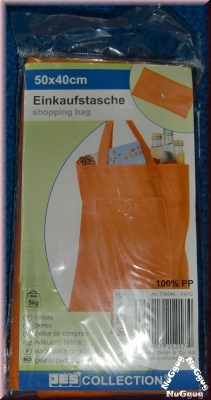 Einkaufstasche 50 x 40 cm, orange, 5kg belastbar