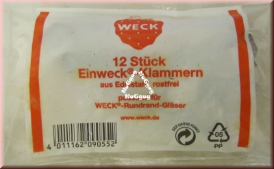 Einweck-Klammern, 12 Stück