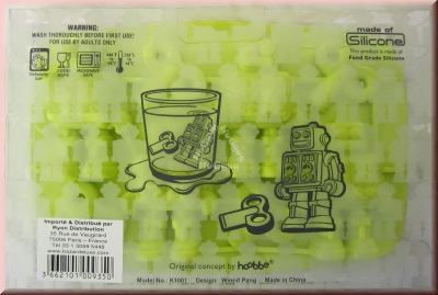 Cool Robots Chocolate Ice tray, Eiswürfel, Pralinen und Schokoladen Form, Silikon