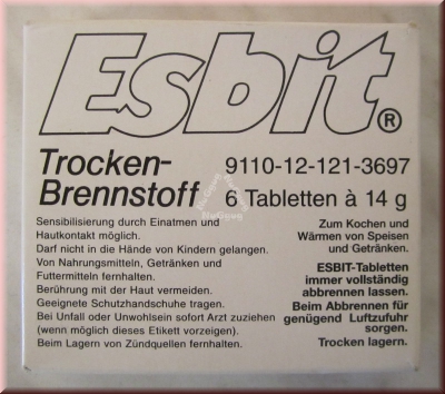 Esbit Trockenbrennstoff, 6 x 14g