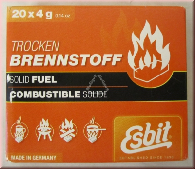 Esbit Trockenbrennstoff, 20 x 4g