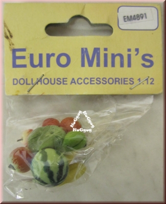 Puppenhaus Euro Mini's EM4891, Früchte, Maßstab 1:12