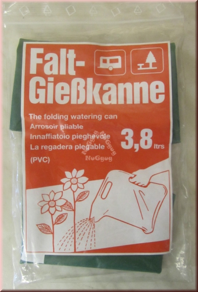 Faltgießkanne, grün, 3,8 Liter