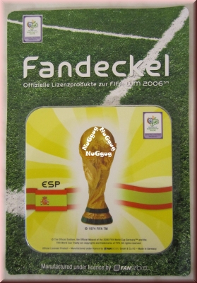 Fandeckel "Spanien" zur FIFA WM 2006, 6 Stück, Untersetzer, Bierdeckel