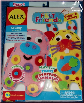 Felt Friends Piggy & Bunny, Filz-Freunde Bastel-Set