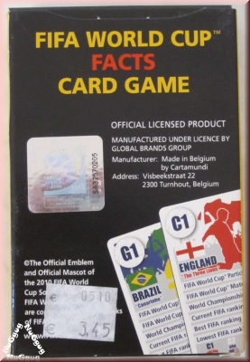 FIFA WORLD CUP FACTS Card Game