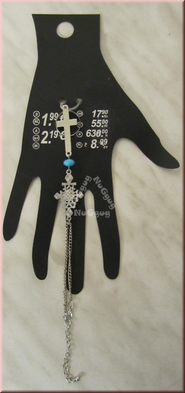 Hand- und Fingerschmuck "Kreuz"