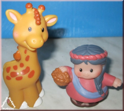 Little People Arche Noah, 2 Figuren, Giraffe + Noahs Frau von FisherPrice