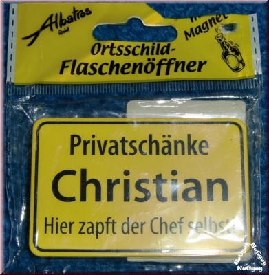 Flaschenöffner Privatschänke Christian