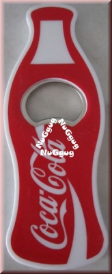 Flaschenöffner "Coca Cola", Flaschenform, mit Magnet
