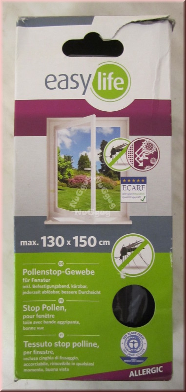 Pollenstop Gewebe, 130 x 150 cm, von easy life