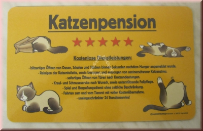 Frühstücksbrett "Katzenpension" von Rahmenlos