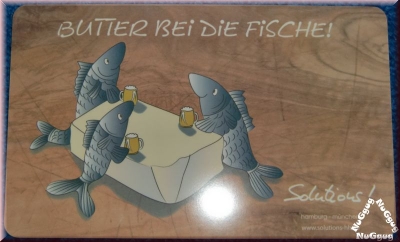 Frühstücksbrett Butter bei die Fische!