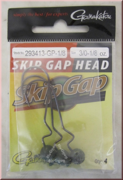 Angelhaken (Wurm) Skip Gap Head, 3 Stück,  von Gamakatsu
