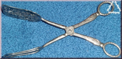 Gebäckzange Silverplate