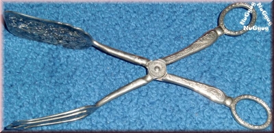 Gebäckzange Silverplate