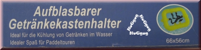 Aufblasbarer Getränkekastenhalter, rot, 66 x 56 cm, Bierkastenhalter, Bierinsel