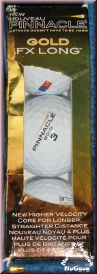 Pinnacle Gold FX Long. Golfball. 3er-Set