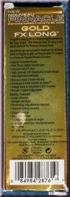 Pinnacle Gold FX Long. Golfball. 3er-Set