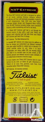 Titleist NXT Extreme. Golfball. 3er-Set