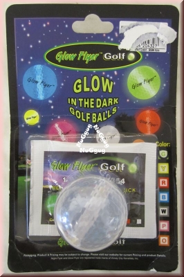 Glow in the dark Golfball. Nitelite-Golfball mit Stick
