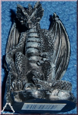 Drachenfigur Gothic, schwarz, Drache