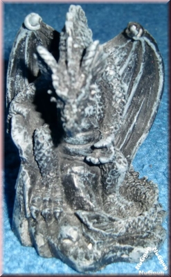 Drachenfigur Gothic, schwarz, Drache