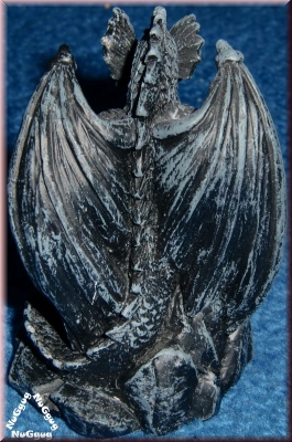 Drachenfigur Gothic, schwarz, Drache