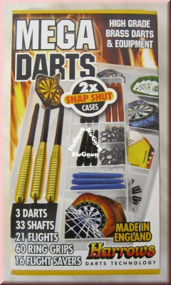 Harrows Mega Darts, 133-teiliges Dart Set, Steeldart