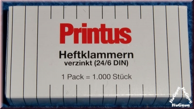 Heftklammern verzinkt 24/6, 1000 Stück von Printus, Artikelnummer 331678-09