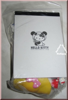 Hello Kitty Set mit 1 Notizblock + 1 Anhänger + 9 Figuren