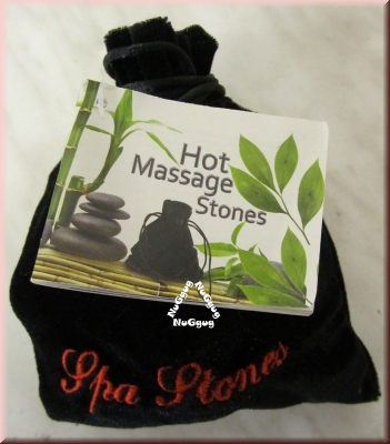 Hot Massage Stones Set, Spa Stones, Ellness Hot Stones, 9 Stück