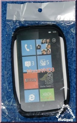 HTC Mozart/HD3 Silikonhülle. schwarz