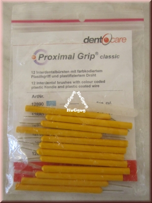 Interdentalbürsten Proximal Grip classic, xxxx-fine gelb, von dentacare, 12 Stück