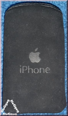 iPhone 4G Handytasche. schwarz mit iPhone-Logo