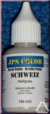 JPS Color Hellgrau. Acryl-Farbe. 30ml