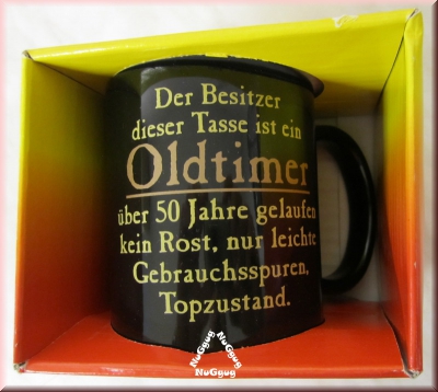 Kaffeepot "Oldtimer 50 Jahre", Oldtimer Tasse, Geburtstagstasse, Kaffeetasse