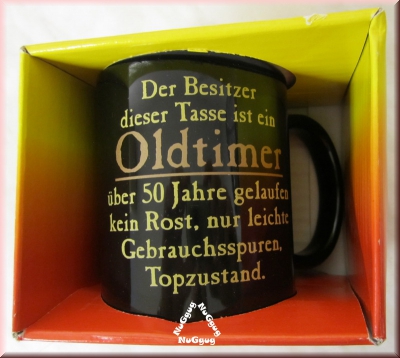 Kaffeepot "Oldtimer 50 Jahre", Oldtimer Tasse, Geburtstagstasse, Kaffeetasse