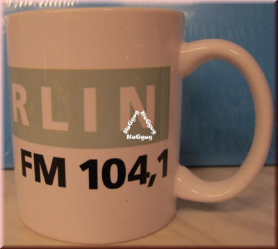 Kaffeepott. "npr Berlin FM 104.1", Kaffeetasse