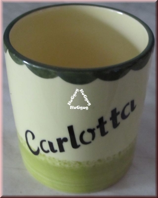 Kaffeepott "Carlotta". personalisierte Kaffeetasse