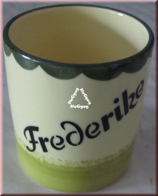 Kaffeepott "Frederike". personalisierte Kaffeetasse